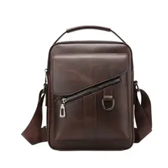 GENERICO - Bandolero bolso cruzado de hombro de Cuero PU para hombre