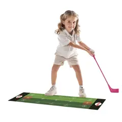 BABYLUNA - Set De Golf Para Niñas Con Alfombra De Práctica Y Palo