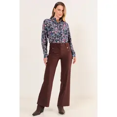 MA GRIFFE - Calza De Suede Mujer Café Magriffe