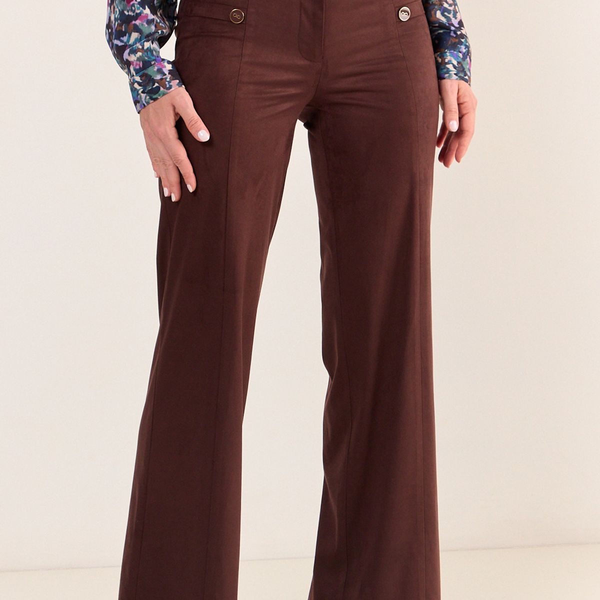 MA GRIFFE - Calza De Suede Mujer Café Magriffe