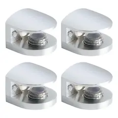 GENERICO - Soporte Metálico Acrílico Para Vidrio De Mostrador4pzs8-10mm BELUG