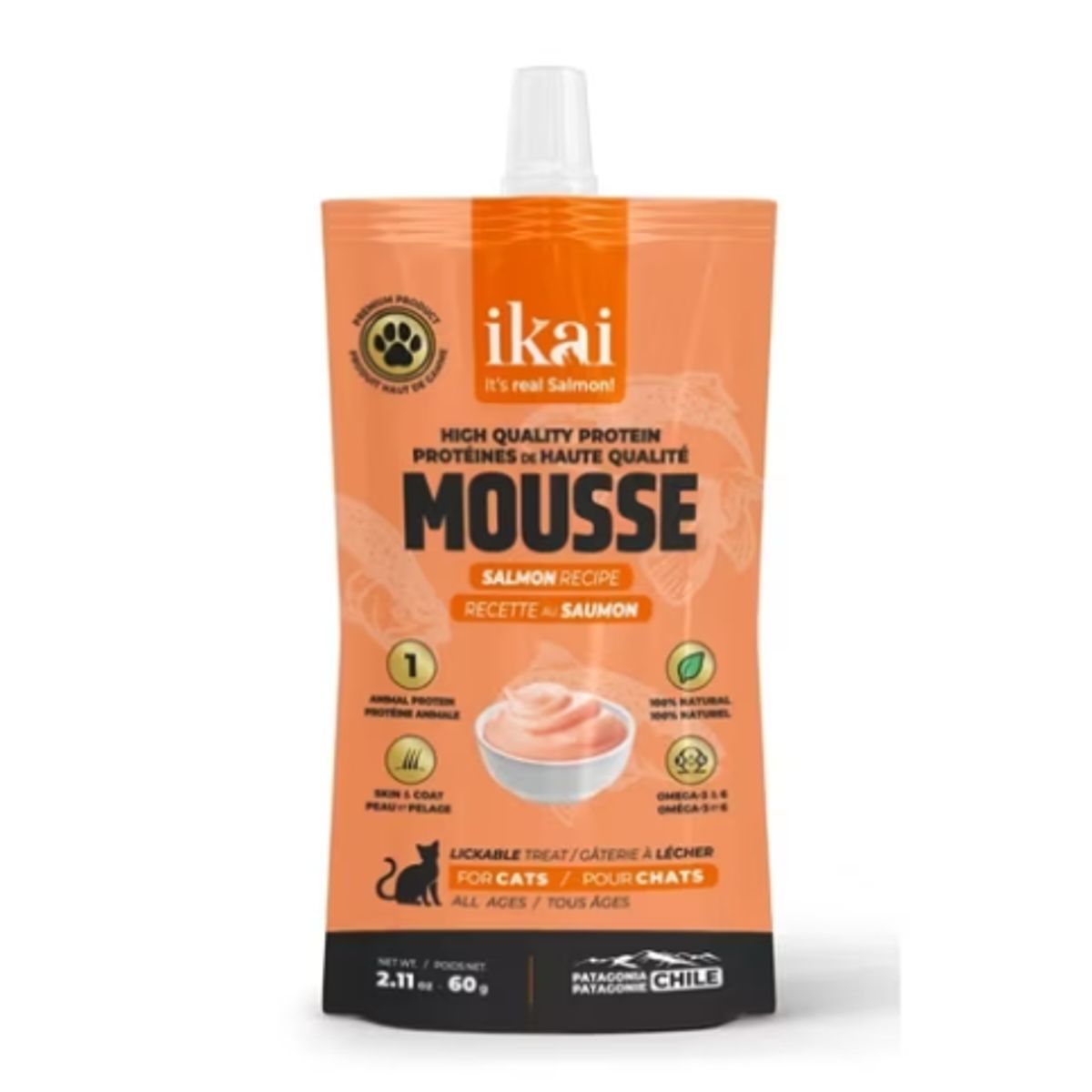 IKAI - Mousse IKAI Salmon para gatos 60 g
