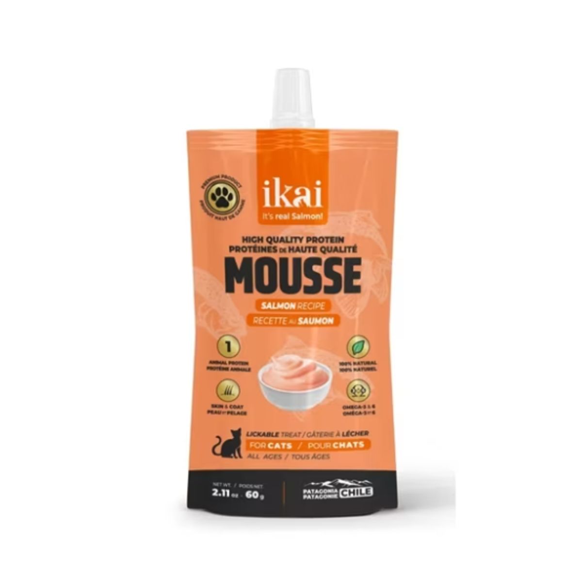 IKAI - Mousse IKAI Salmon para gatos 60 g