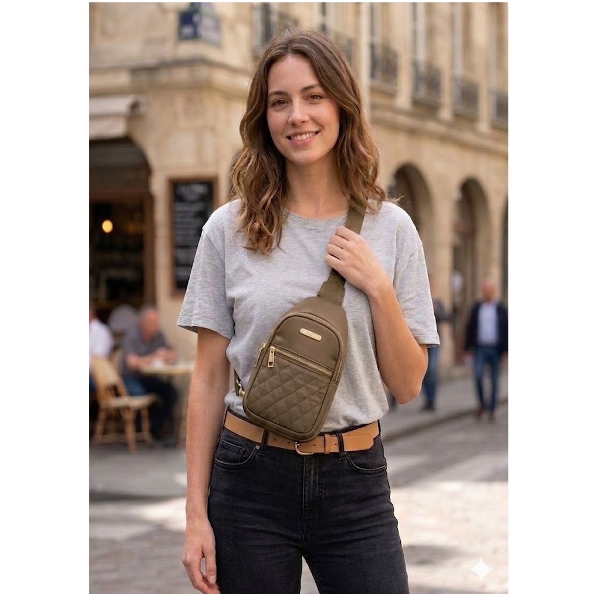 CARIBEE - Bolso Cruzado Bandolera Mujer Elegante
