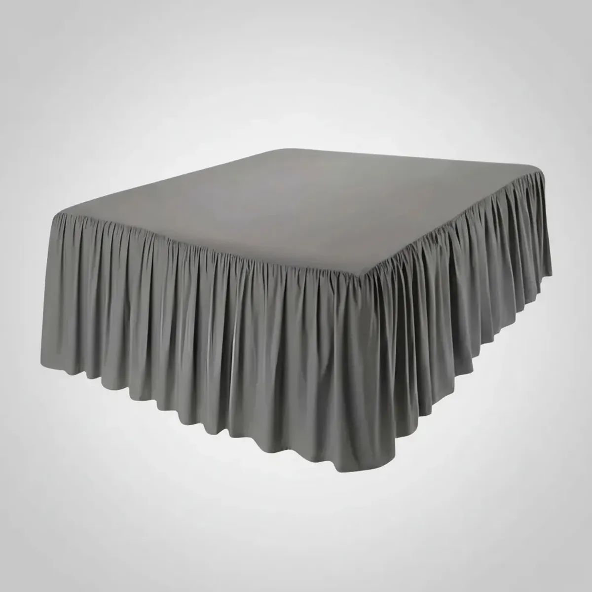 GENERICO - Pack de Faldon Protector para cama 1.5 plazas 105x200 Cm más una funda de Almohada 50x70 cm