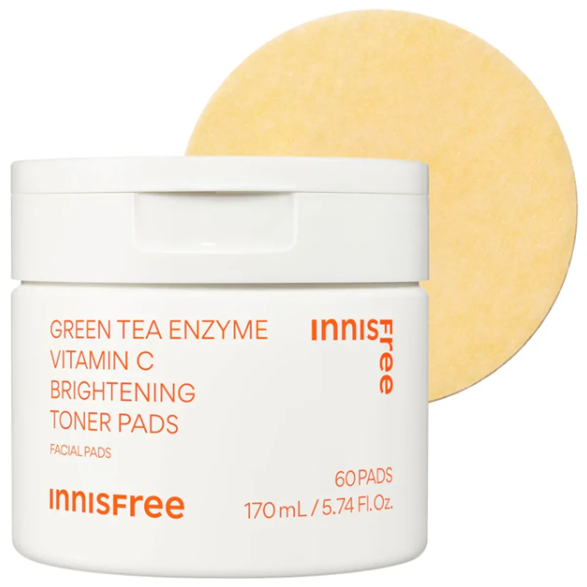 INNISFREE - Almohadillas de Toner Iluminadoras con Niacinamida + Vitamina C - Innisfree
