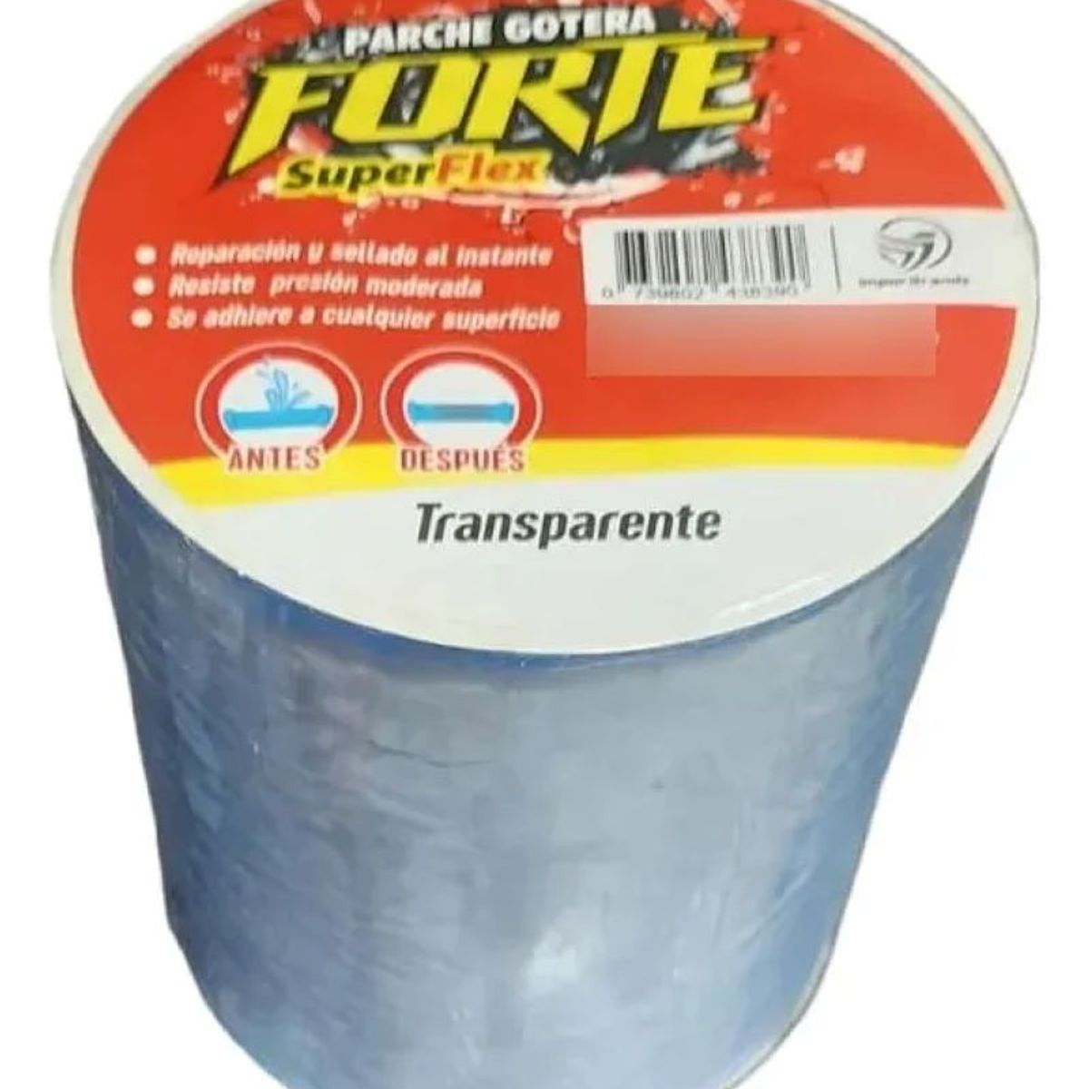 FORTE - Cinta Parche Gotera Forte Transparente 10cms X 1,5mts