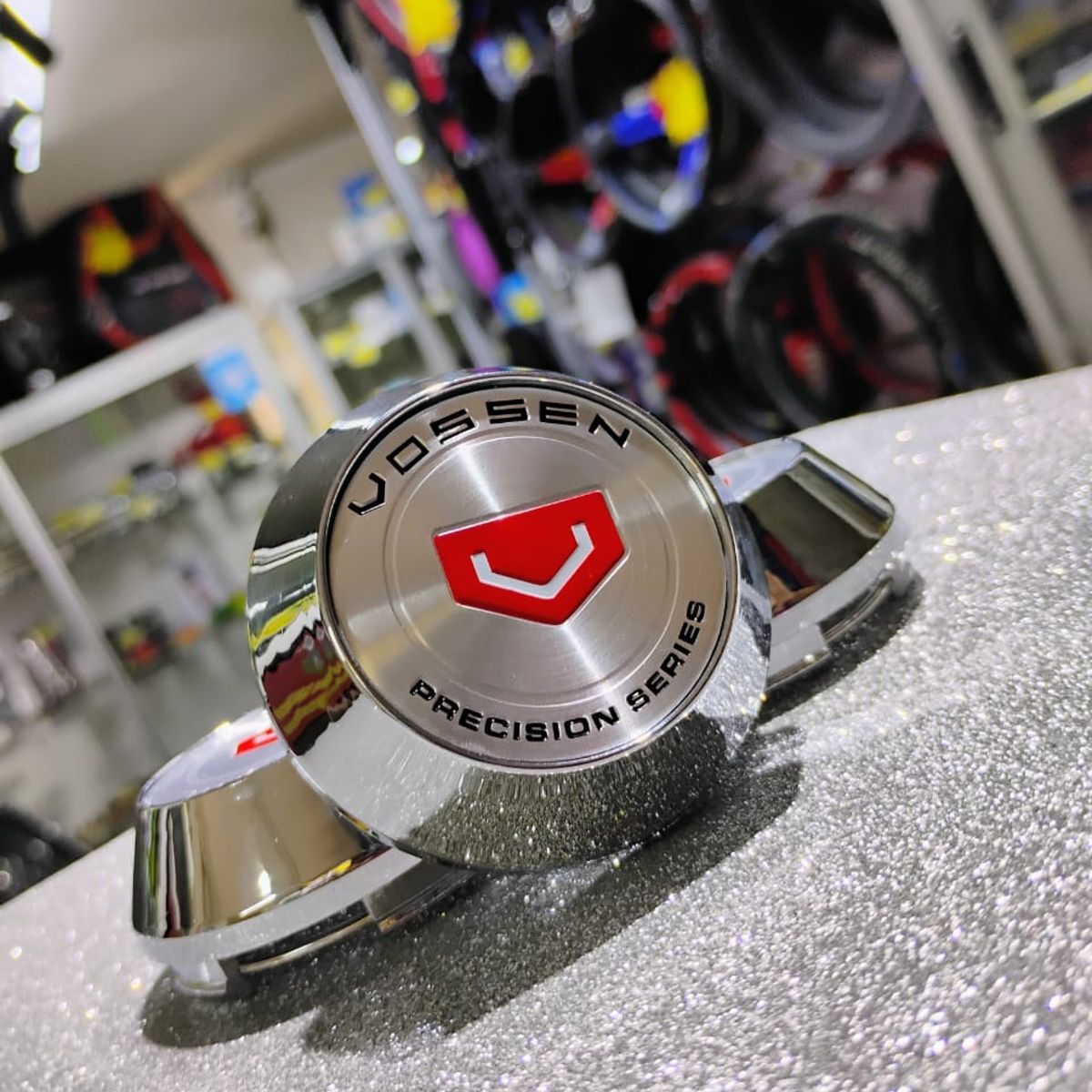 GENERICO - X4 Tapas centro de llantas de auto tunning conica Medidas 62mmX68mm VOSSEN