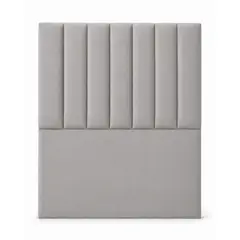 GENERICO - Respaldo De Cama 1 Plazas Gris Claro Turin