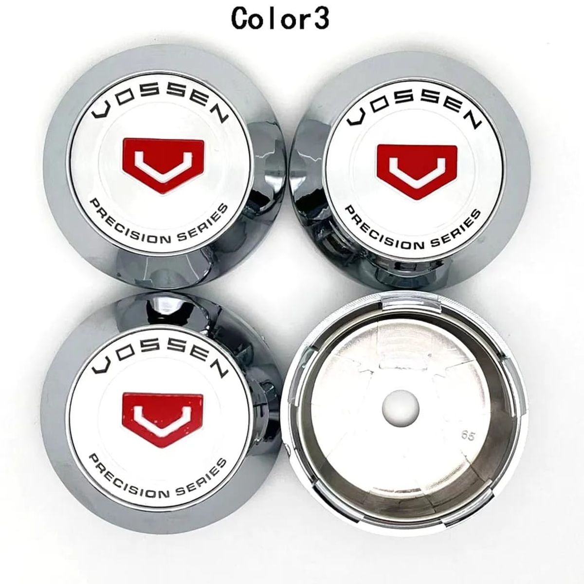 GENERICO - X4 Tapas centro de llantas de auto tunning conica Medidas 58mmX60mm VOSSEN