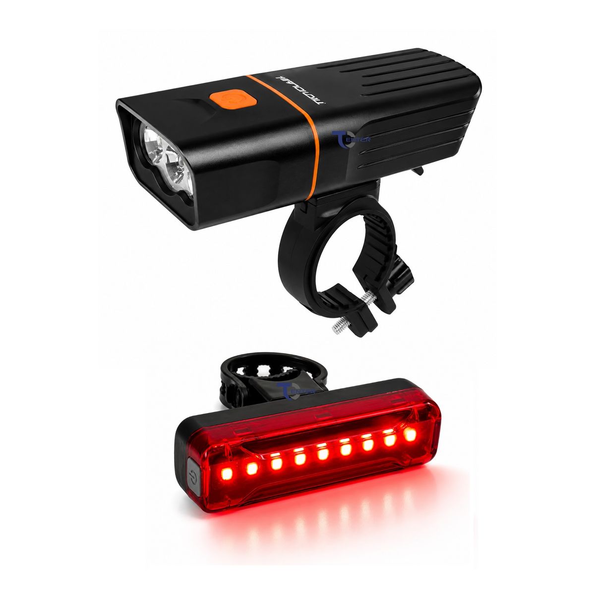 TECNOLAB - Set Luces para Bicicletas Led Tecnolab TL210 1000lm