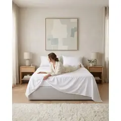 GENERICO - Juego Sabanas Cama King Lisas Suaves 4 Piezas