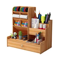 GENERICO - Organizador Escritorio Madera Multifuncional Cajón Oficina
