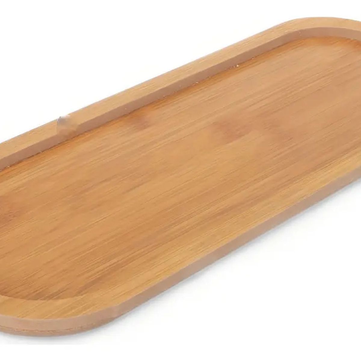 GENERICO - Pack 4 Tablas Larga Aperitivo De Trupan Ovalada Marrón Claro