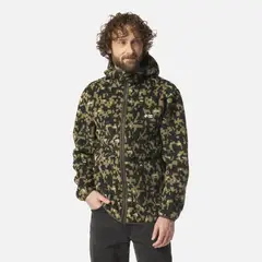 HAKA HONU - Polar Hombre Ñire Print Verde Militar