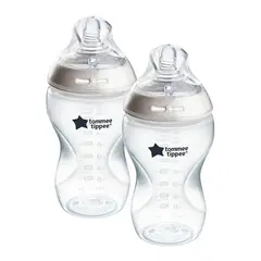 TOMMEE TIPPEE - Set 2 Mamaderas Natural Start - 340 ml -