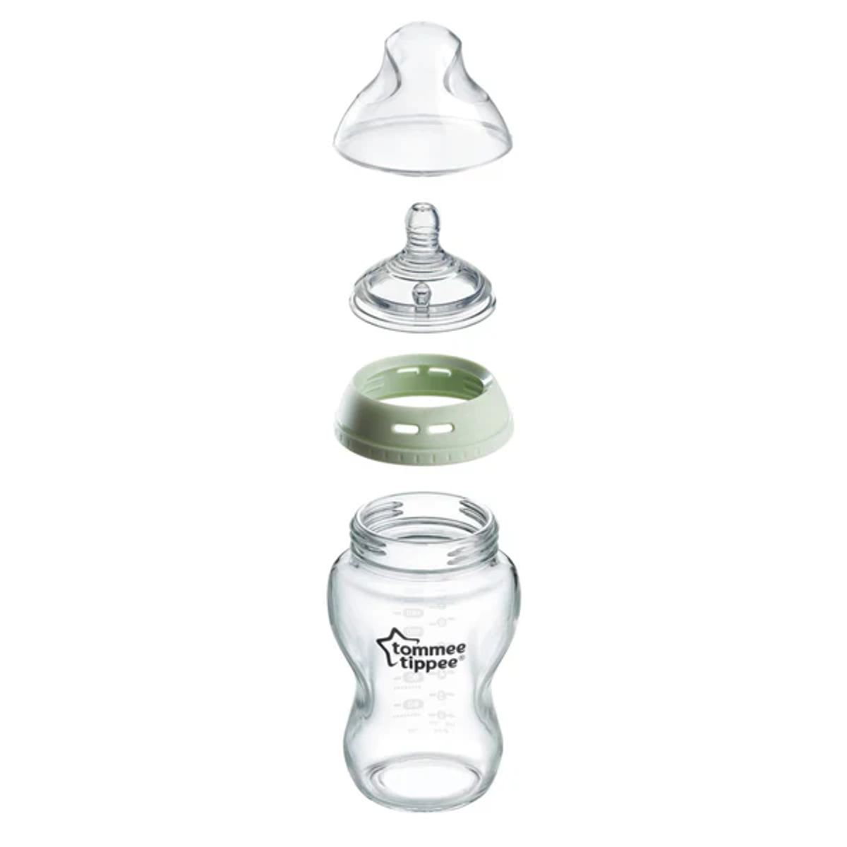 TOMMEE TIPPEE - Mamadera Natural Start Vidrio - 250 ml - Tommee Tippee