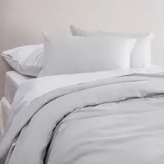 FABRICS - Cubreplumón Lino King Gris Claro