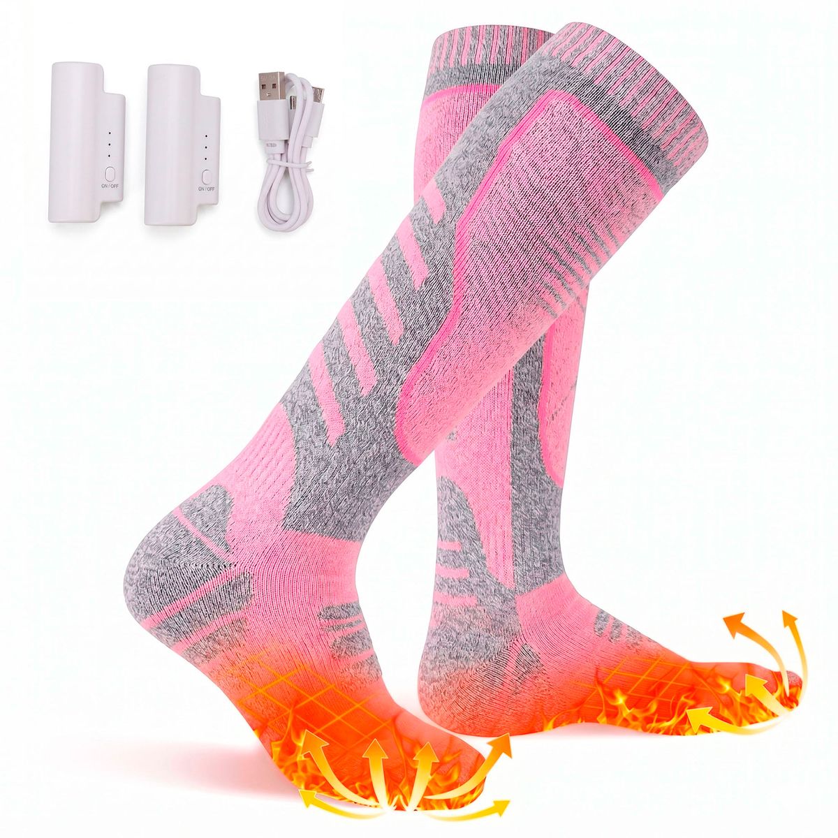 EMETRES - Calcetines Termicos Calcetas Talla Unica Gris Heat Holders