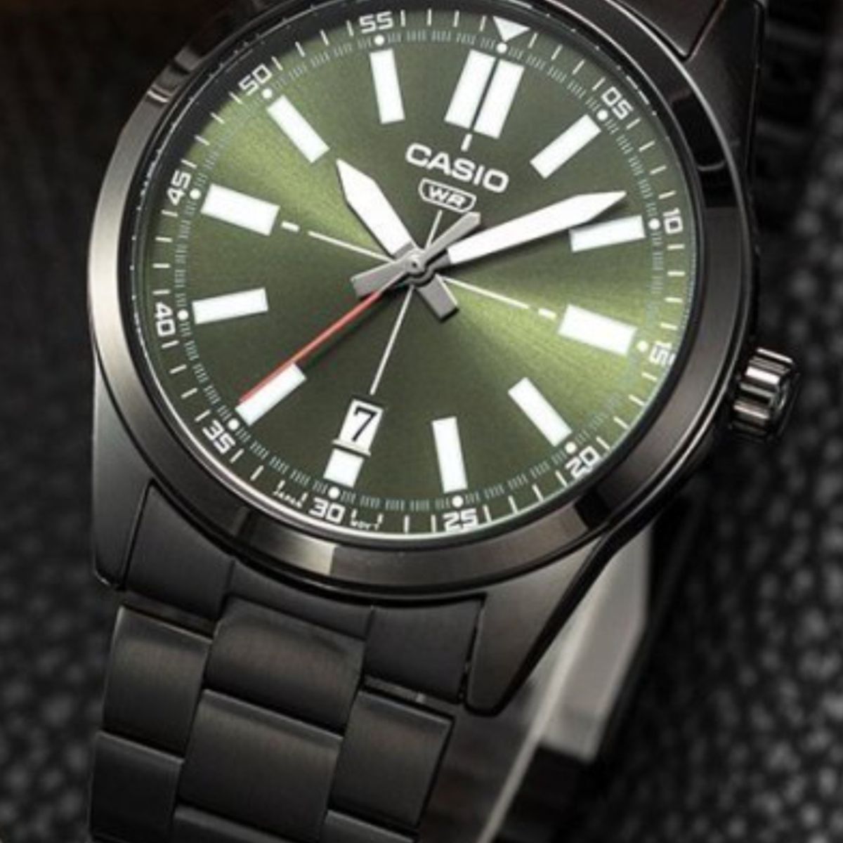 CASIO - RELOJ CASIO MTPD02B-3E  HOMBRE ANALOGO METAL NEGRO