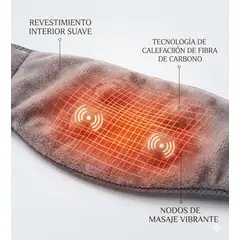 GENERICO - Collarín Térmico Con Masajeador Cervical USB Para Alivio Del Dolor Y Tensión