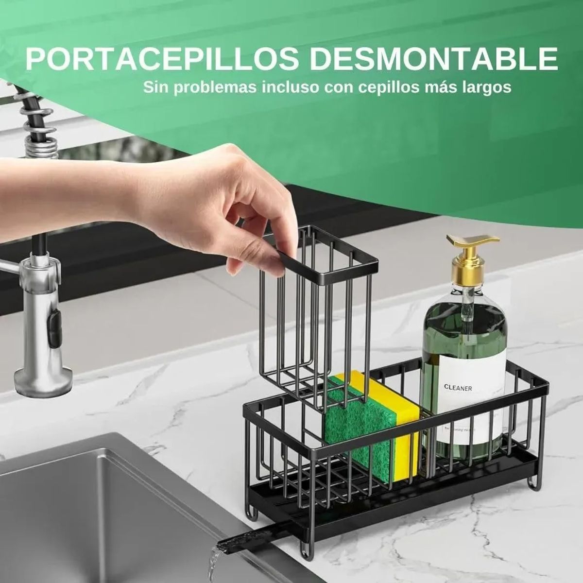 EVERSO - Organizador Porta Esponja Para Fregadero Con Drenaje