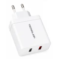 TECNOLAB - Cargador USB-A 18W con Cable Tipo C Certificado - SC