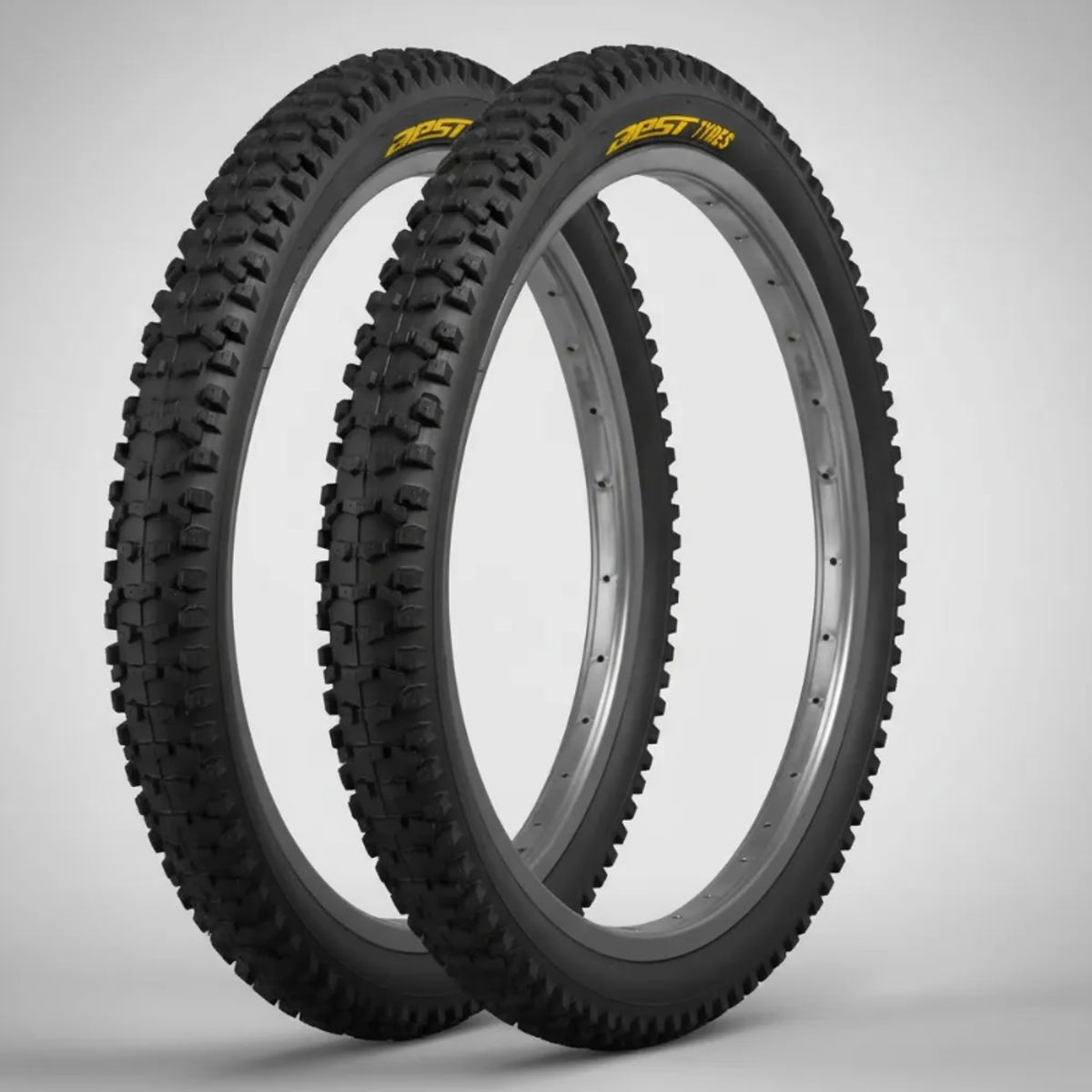 BEST - Pack 2 Neumáticos Bicicleta Aro 26 X 2.50 Best Stoner