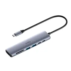 CUDY - Hub USB C 7 En 1 Adaptador Multipuerto