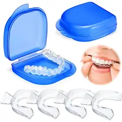 KUANGYE - Set 4 Guarda Dental Moldeable Desgaste Bucal Anti Bruxismo
