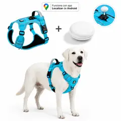 GENERICO - Arnés Reflectante para Perros con Localizador Android Incluido - Talla S