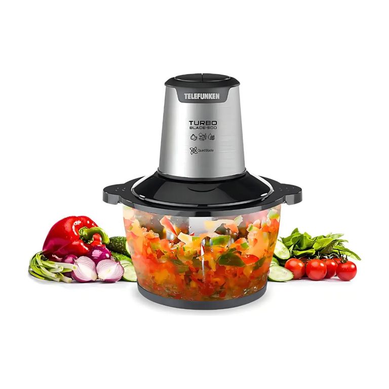 TELEFUNKEN Picador De Alimentos 1500ml 400W TurboBlade 500