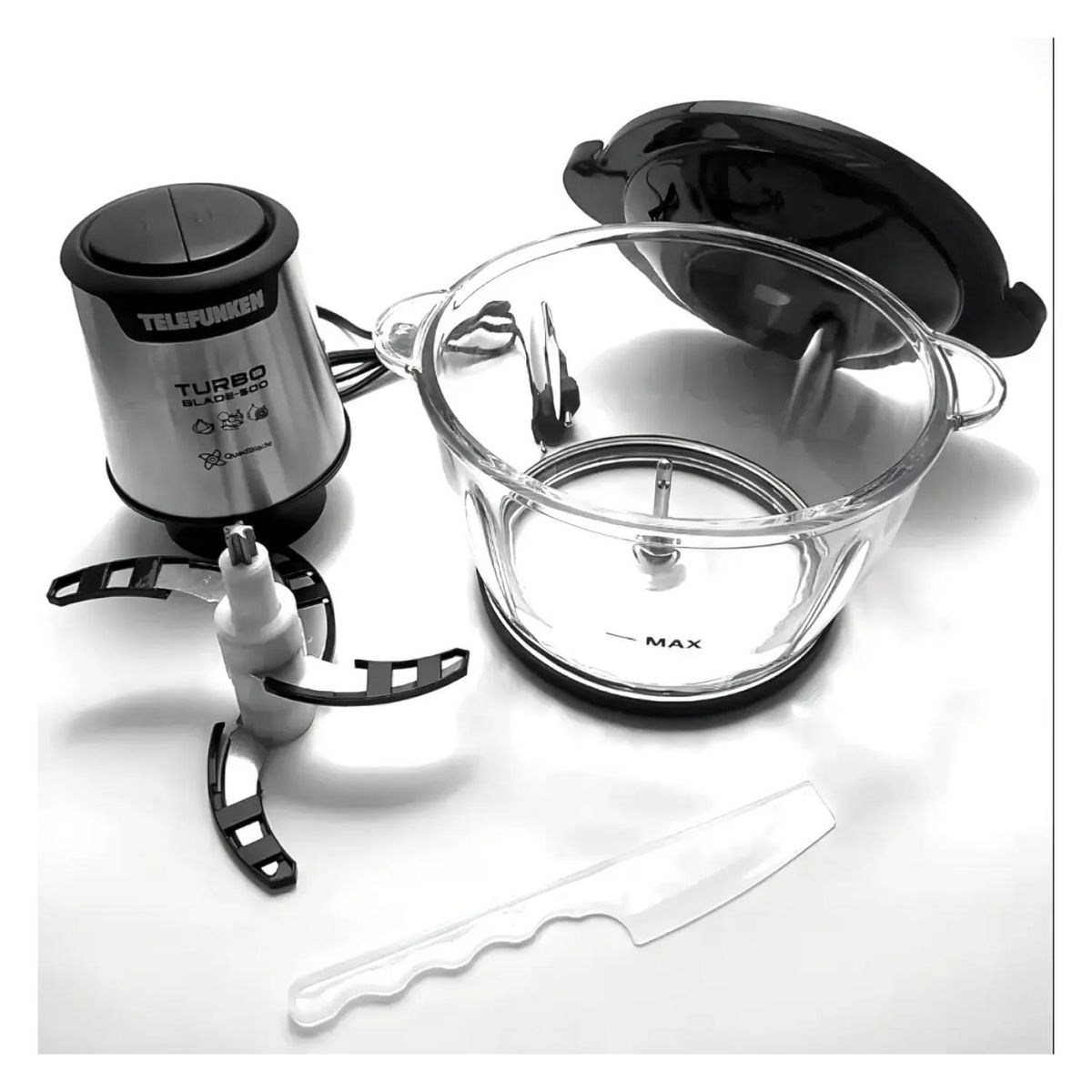 TELEFUNKEN - Picador De Alimentos 1500ml 400W TurboBlade 500 Telefunken