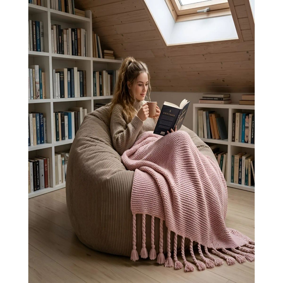 GENERICO - Manta Piecera De Sillón Cama Chenille Flecos Soga 130x180