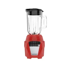 BLACK+DECKER - Licuadora Vaso Vidrio 1250ml 700W Rojo Ice Crush