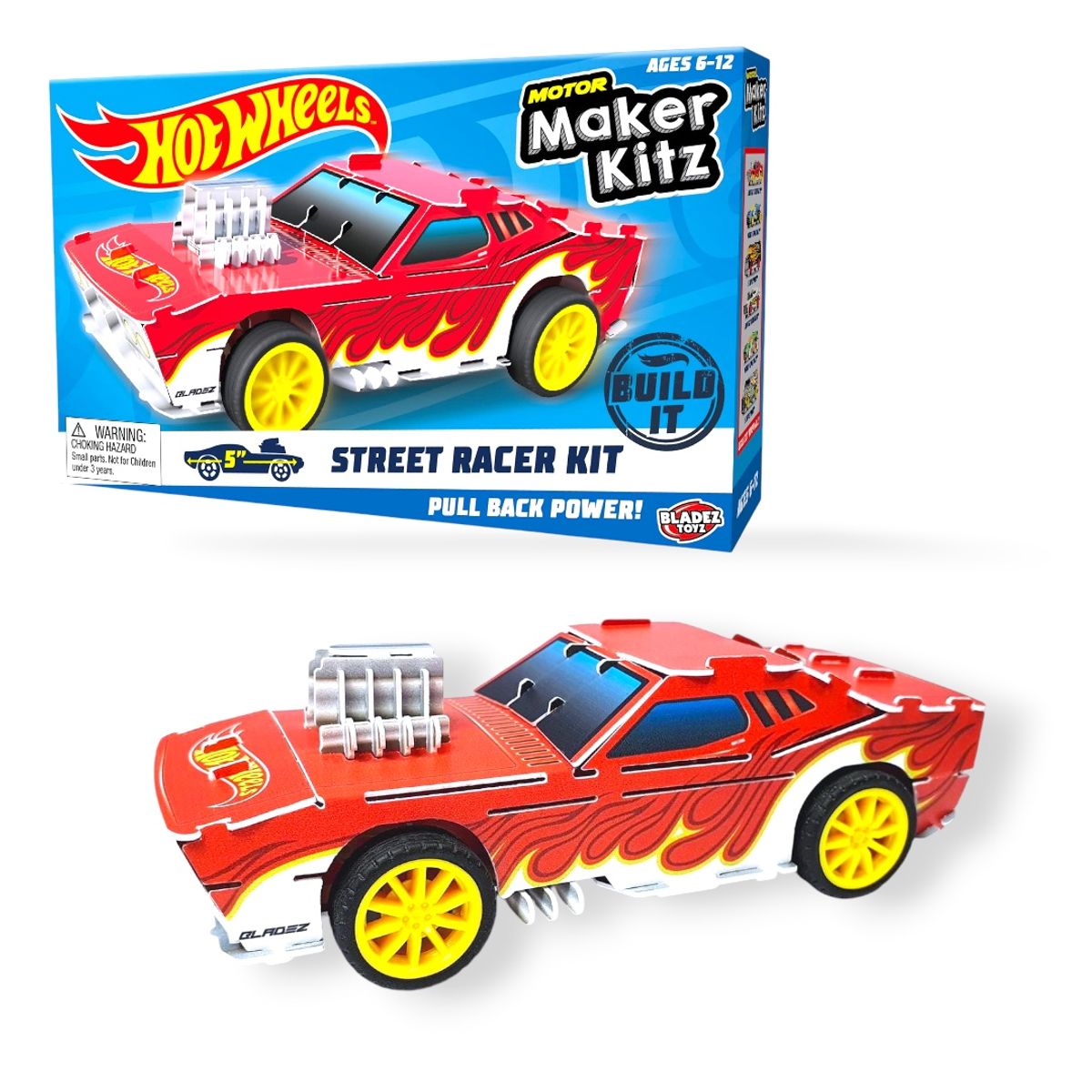 MATTEL - Kit Para Armar Hot Wheels Motor Maker Kitz, Auto Coleccion.