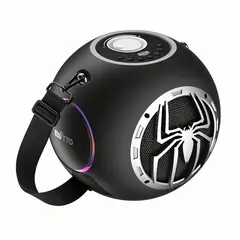 EWTTO - Parlante Bluetooth Portátil 60W Diseño de Araña con Luces RGB, TWS y Graves Potentes