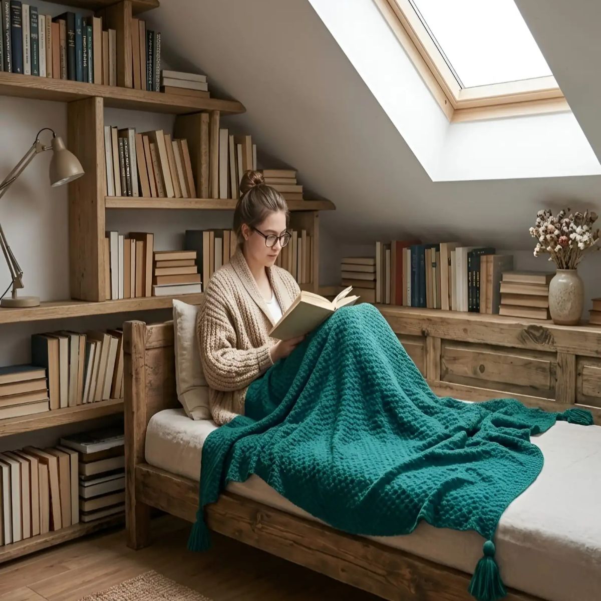 GENERICO - Manta Sillon Borlas Decorativas Frazada Piecera Cama 130x150