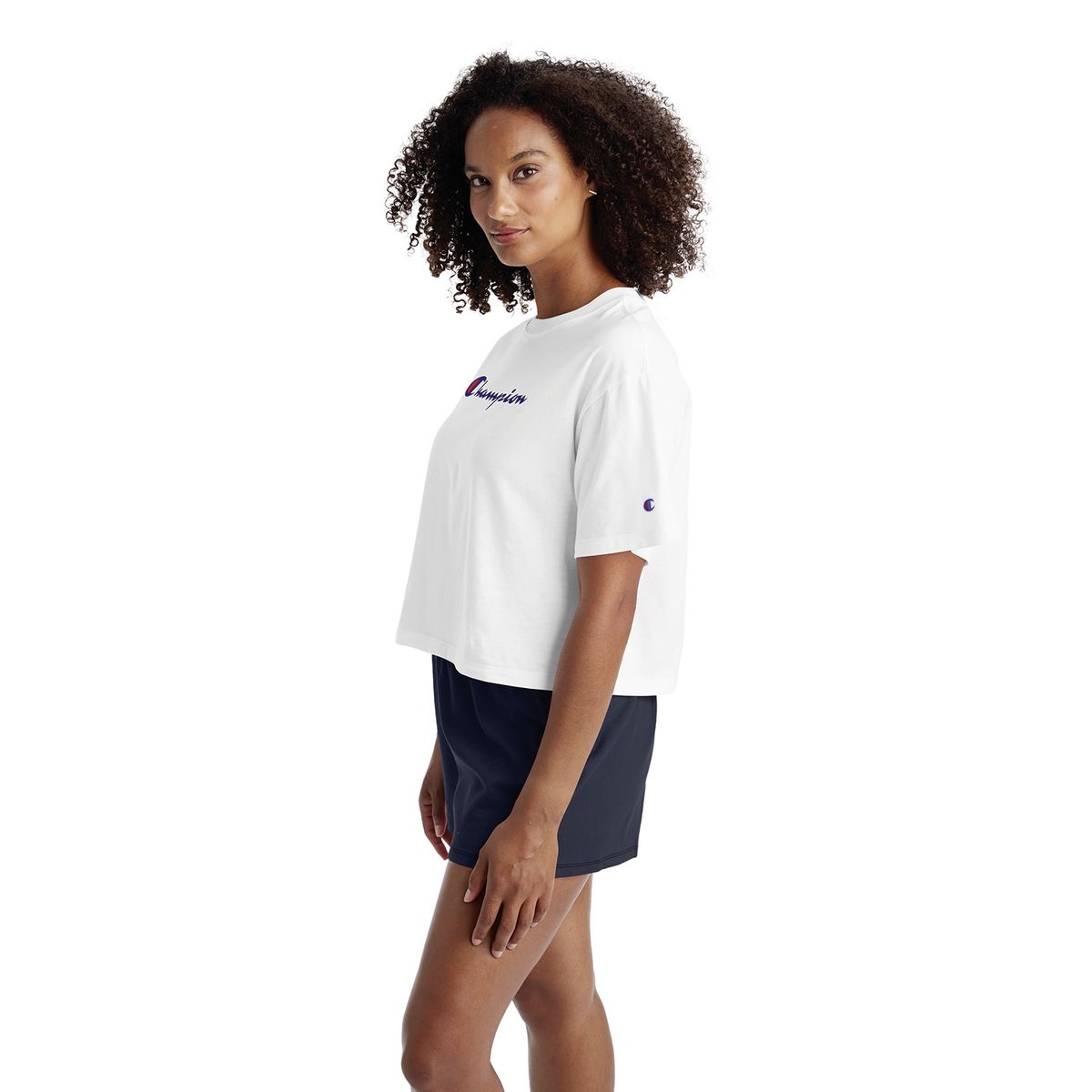 CHAMPION - Polera Manga Corta Algodon Mujer Champion