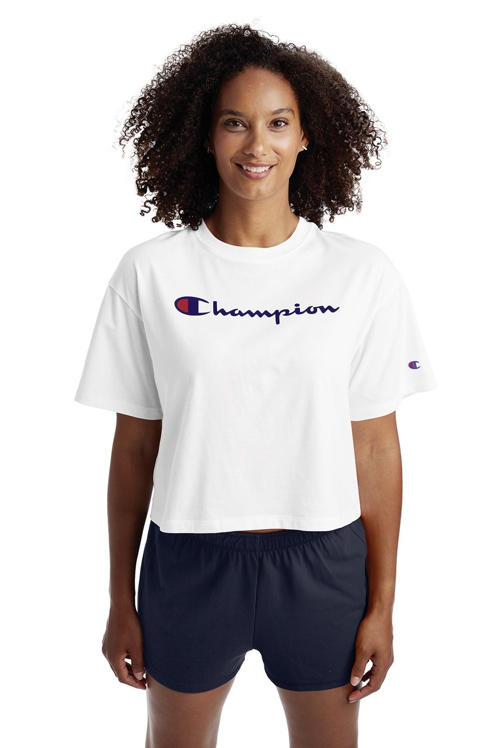 CHAMPION - Polera Manga Corta Algodon Mujer Champion