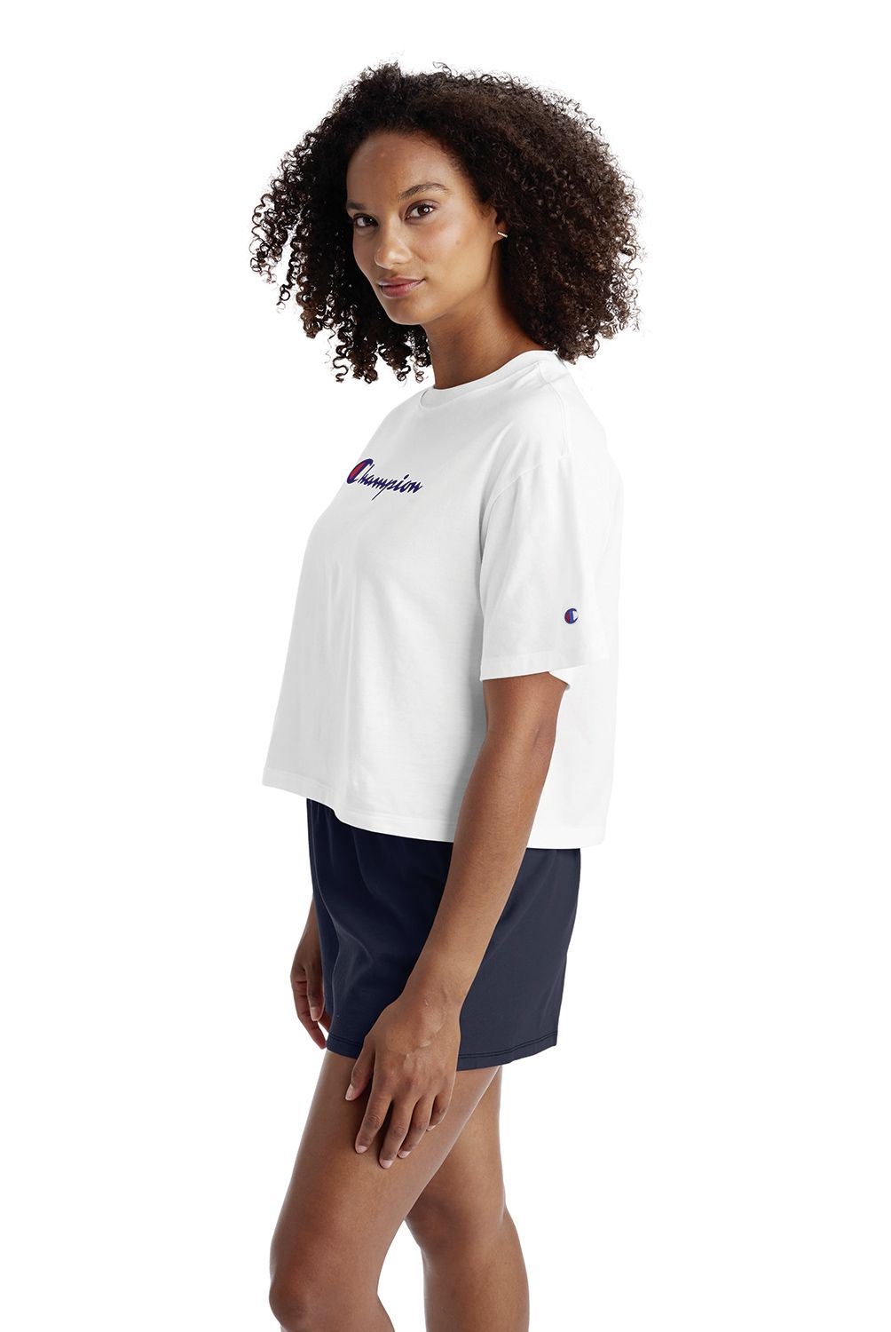 CHAMPION - Polera Manga Corta Algodon Mujer Champion