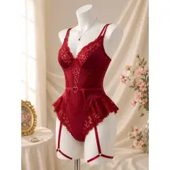 CAROLINE - Bodysuit corsé con Mujer Lencería