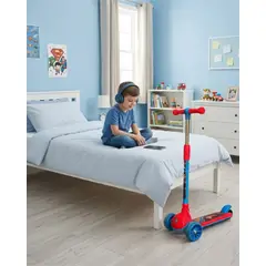 GENERICO - Scooter Infantil Ajustable Con 3 Ruedas De Luces LED Azul
