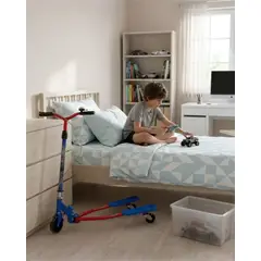 GENERICO - Scooter Tijera Infantil Monopatín De Dos Plataformas Azul