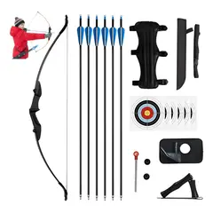 KUANGYE - 15lbs Arco Recurvo Deportivo Para Niño Con Set Accesorios