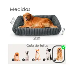 GENERICO - Cama Para Perro Grande Aspor Lavable Antideslizante 109 cm
