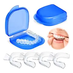 KUANGYE - Set 4 Guarda Dental Moldeable Desgaste Bucal Anti Bruxismo