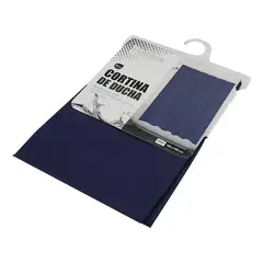 NEWTREE - Cortina De Baño Ducha Tela Impermiable Azul 180x180cm