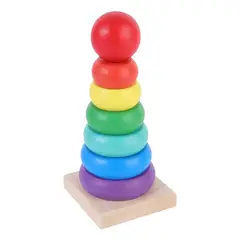 NEWTREE - Juegos Didacticos Para Bebes Madera 6x6x14cm 8pcs