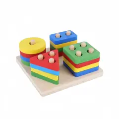 NEWTREE - Juego Didactico Figuras Geometricas 11.5x11.5cm